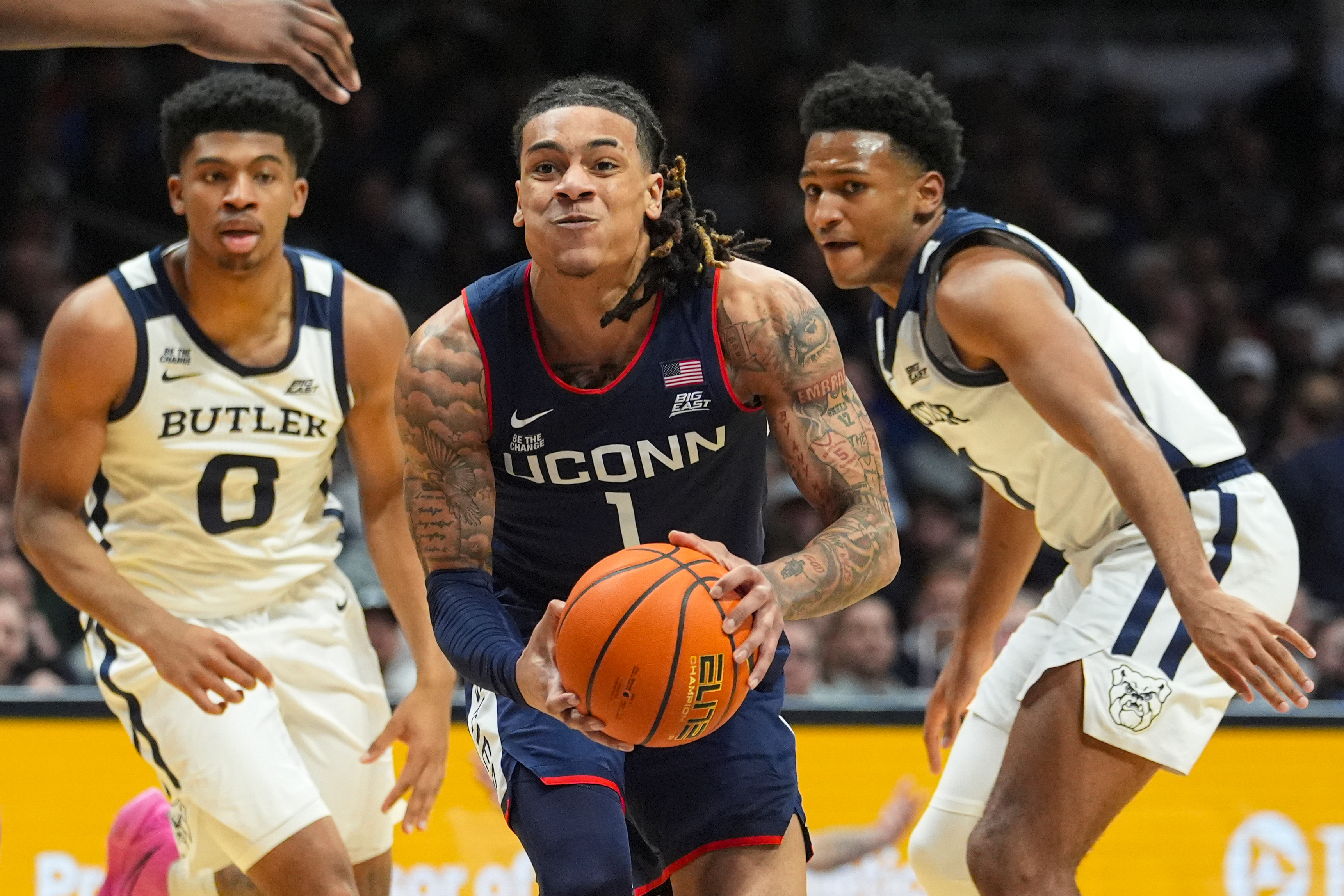 Ball and Reed lead No. 6 UConn to 80-70 victory at Butler | king5.com