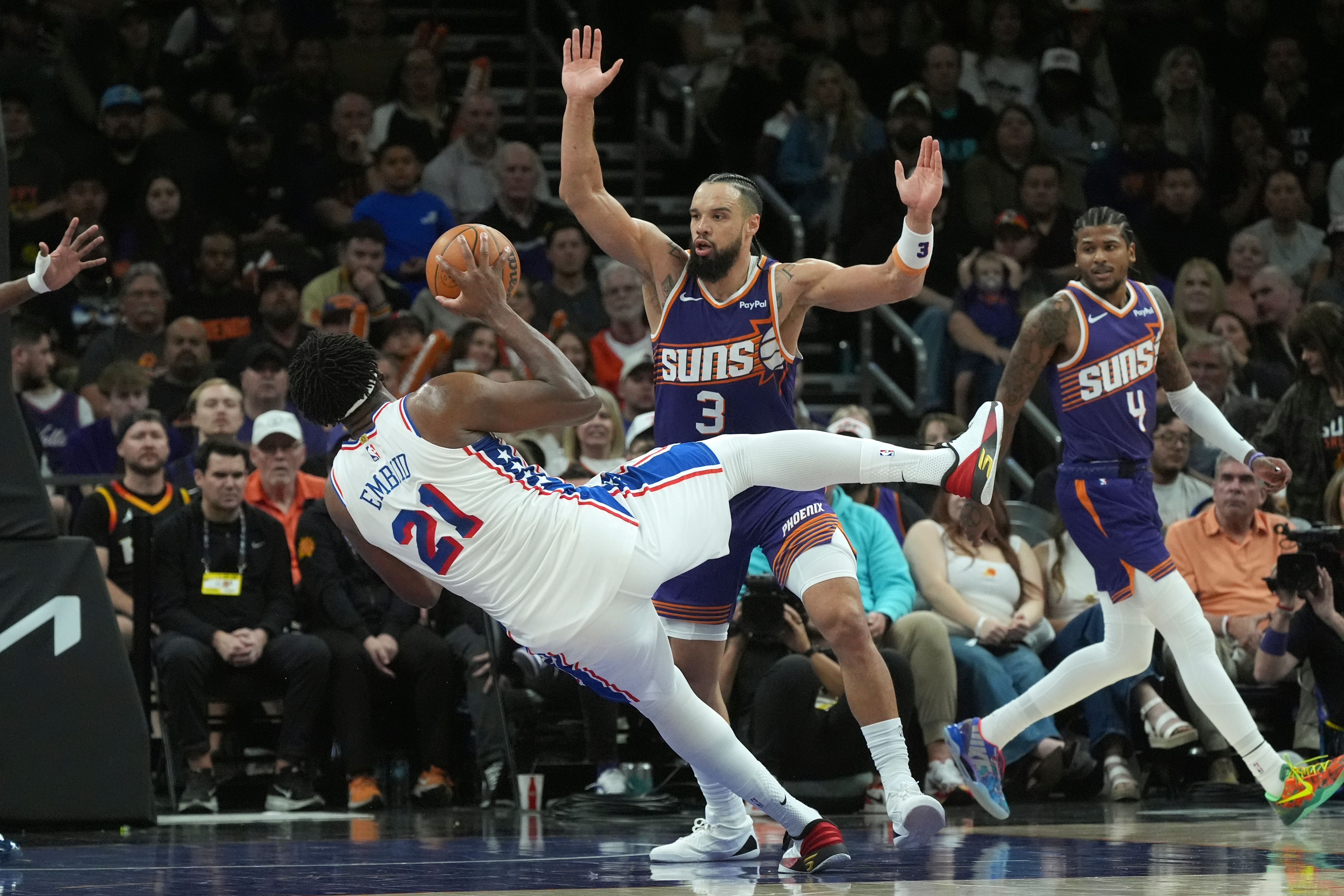 Sixers overrule Embiid, sit center with plantar fasciitis management ...