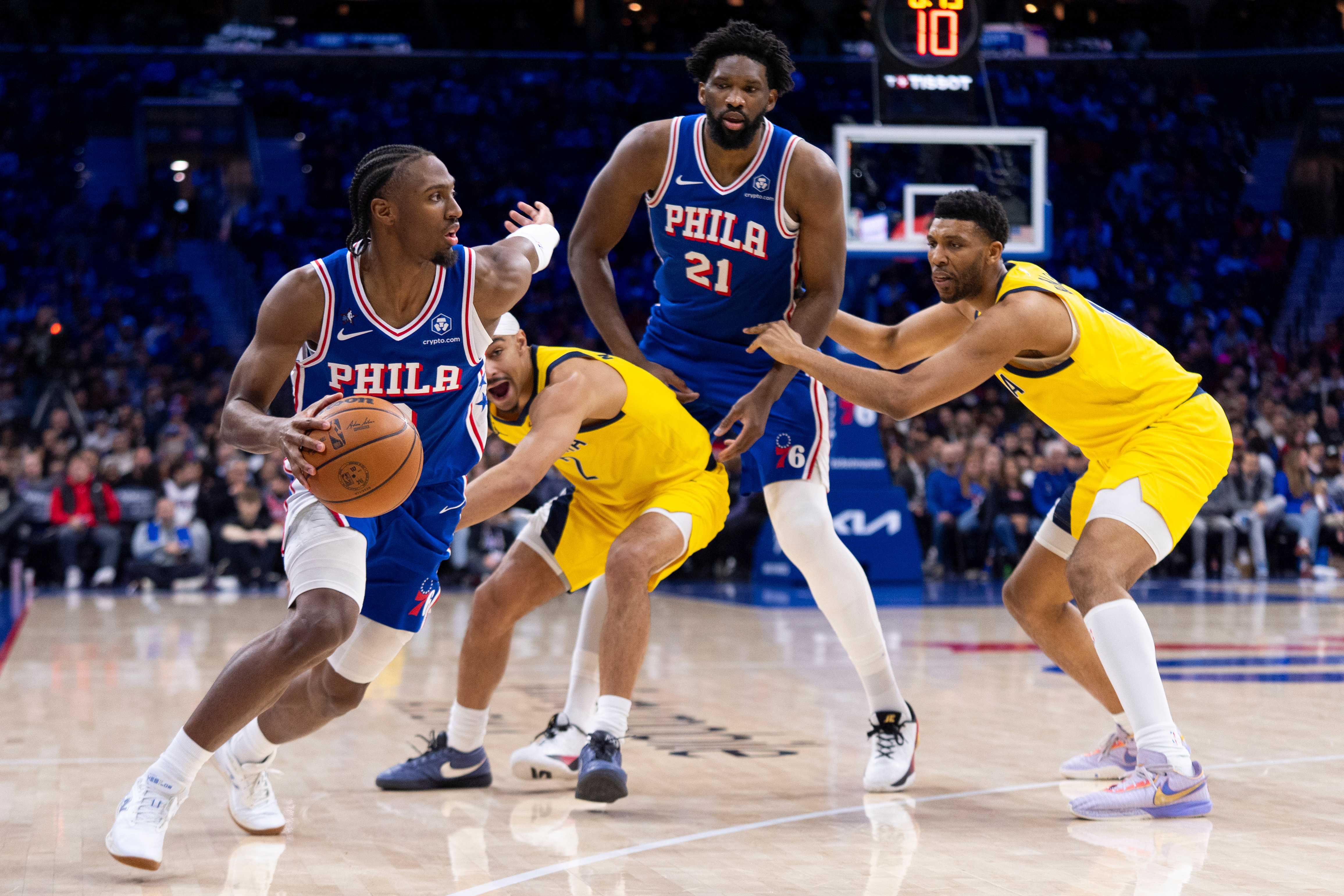 Tyrese Maxey celebrates 1st All-Star game starting nod with 29 