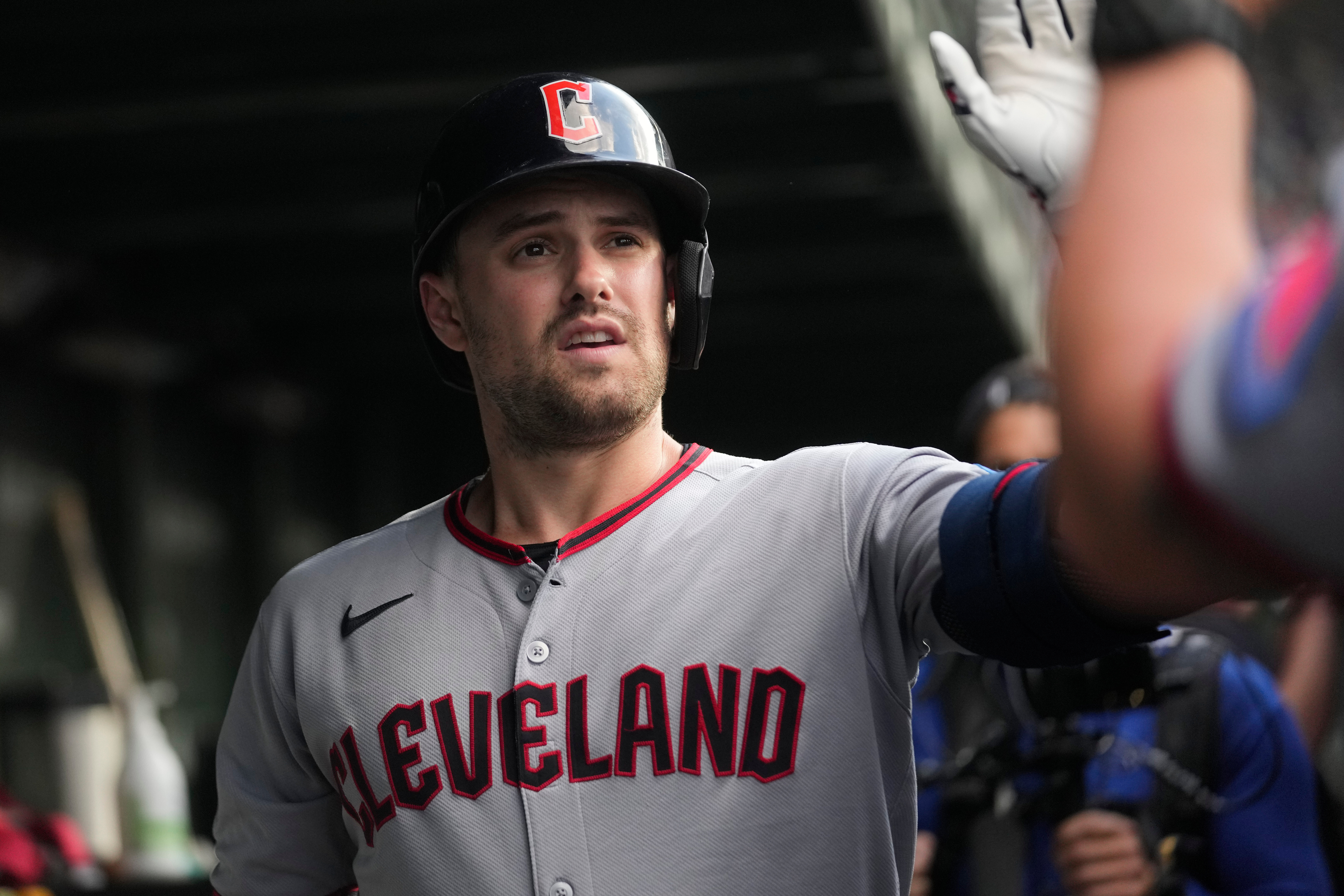 Former Cleveland Guardians OF Lane Thomas agrees to $5.25 million, 1-year deal with Kansas City Royals, AP source says