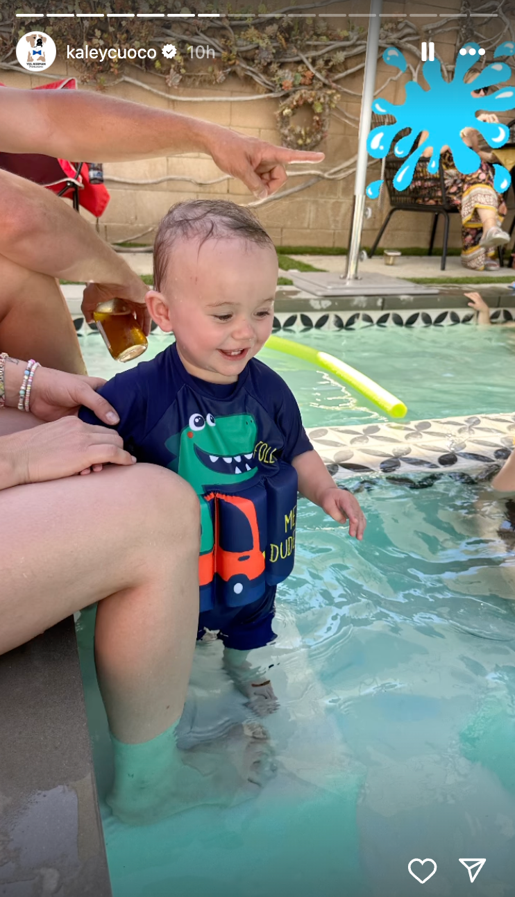 Kaley Cuoco Takes 15MonthOld Daughter Matilda Swimming 'We Have a(02)