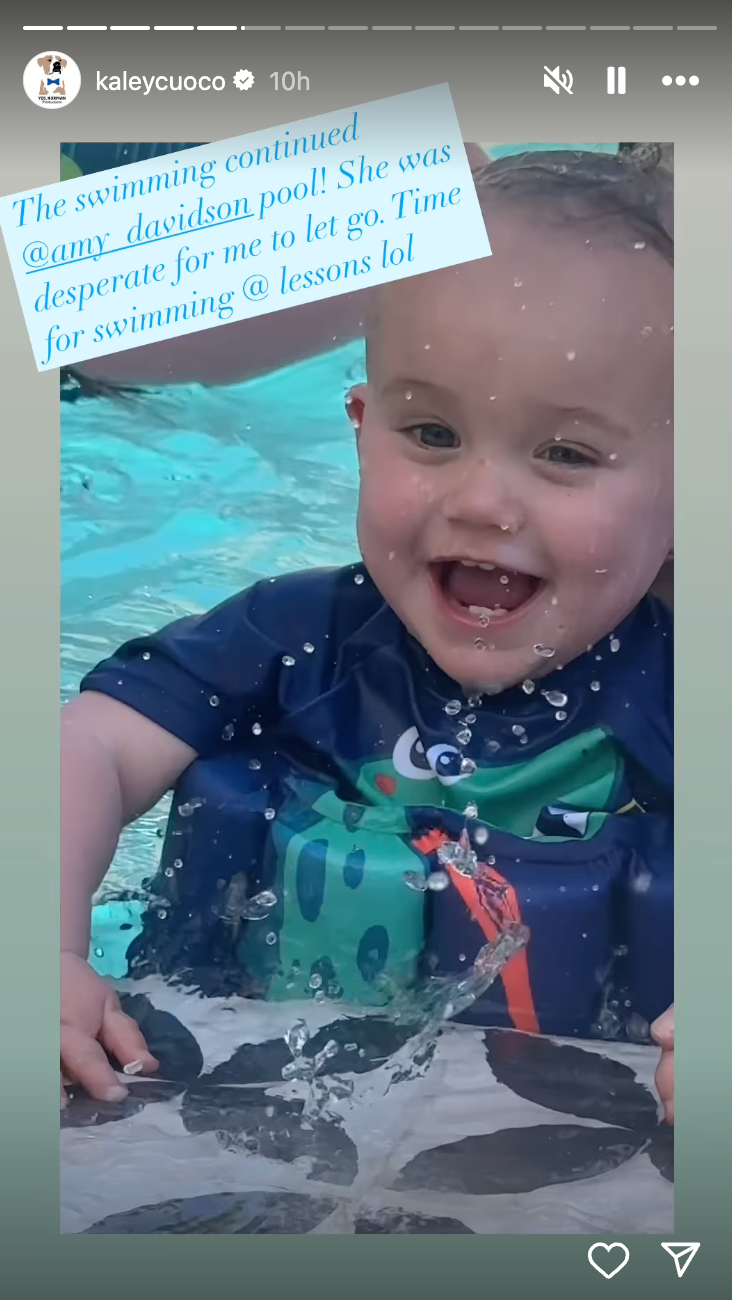Kaley Cuoco Takes 15MonthOld Daughter Matilda Swimming 'We Have a